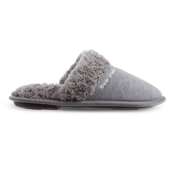 ISOTONER "Mom" Slippers Clog Faux Fur Memory Foam Pink Size X-Large 9.5 10 - Picture 2 of 7